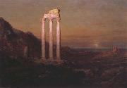 Frederic E.Church Moonrise over Greece USA oil painting artist